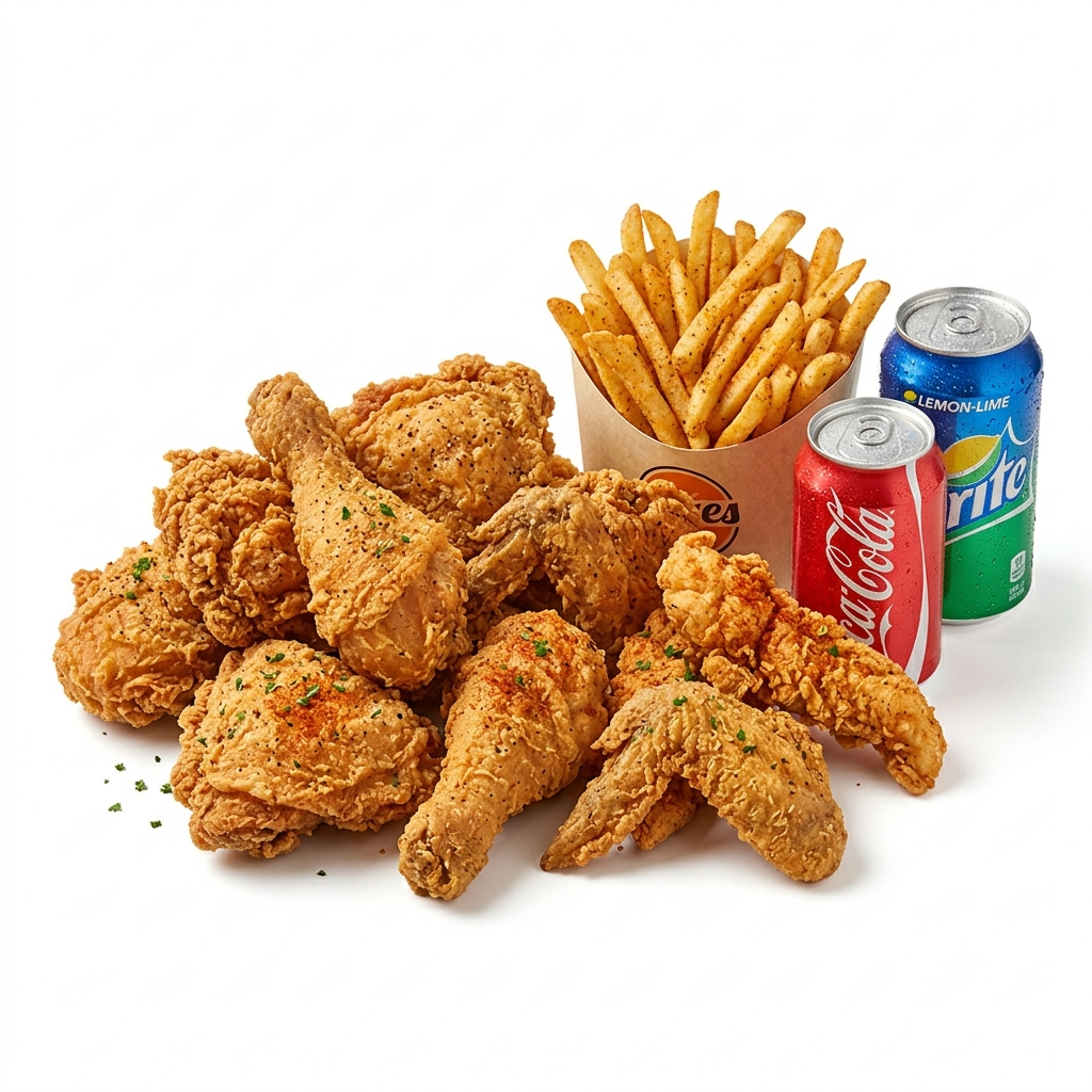 Menú Pollo Frito 9 Ud.