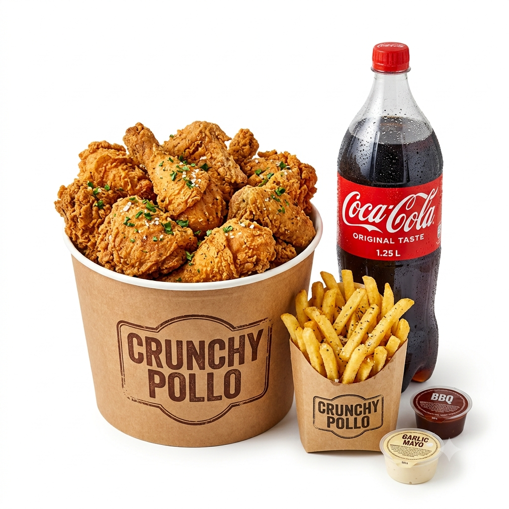 Menú Pollo Frito 16 Ud.