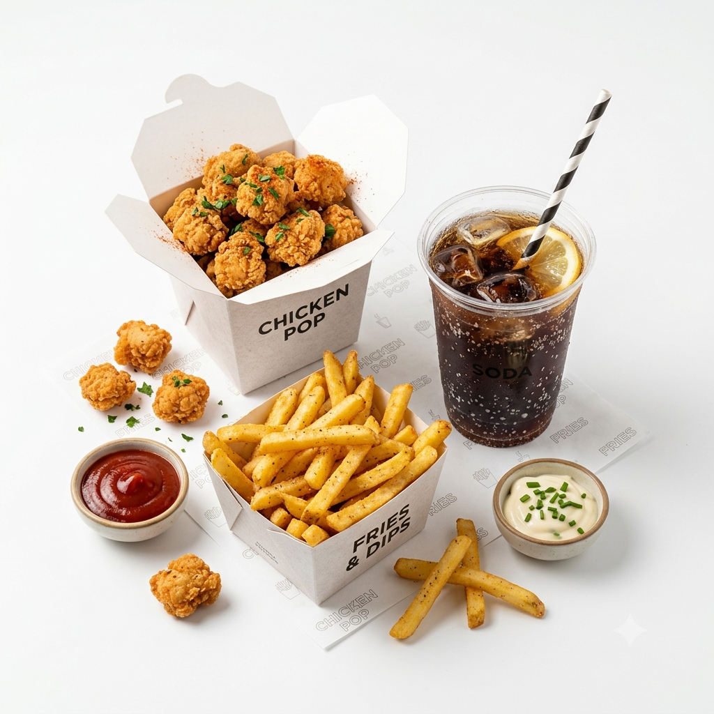 Menú Pop Corn Chicken