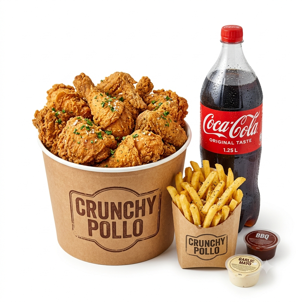 Menú Pollo Frito 12 Ud.