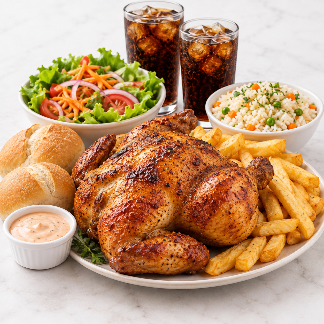 Pollo Entero Menú